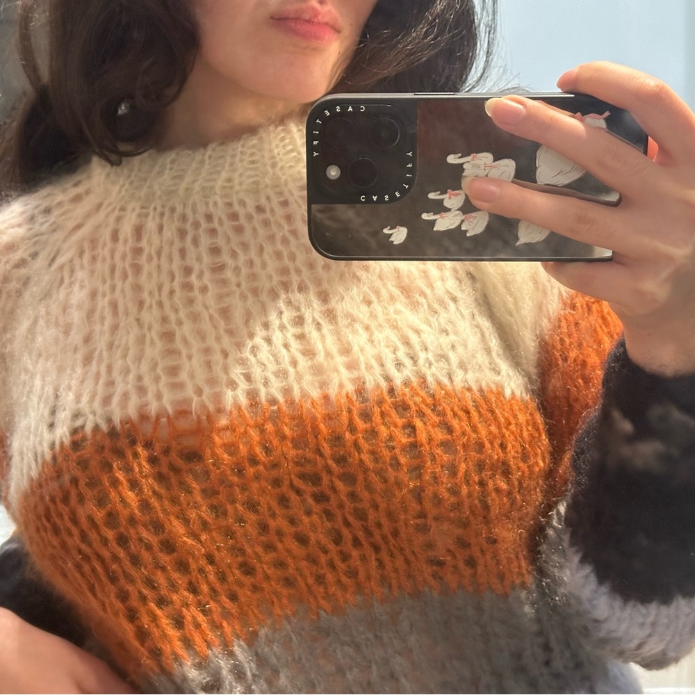 Elegant Striped Knit Sweater